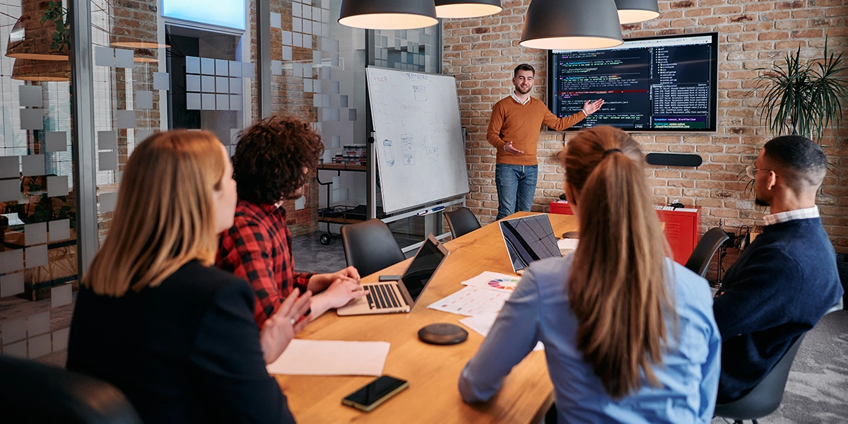 Executive Coaching for Transformation illustrated through leadership training sessions driving growth, clarity, and change.