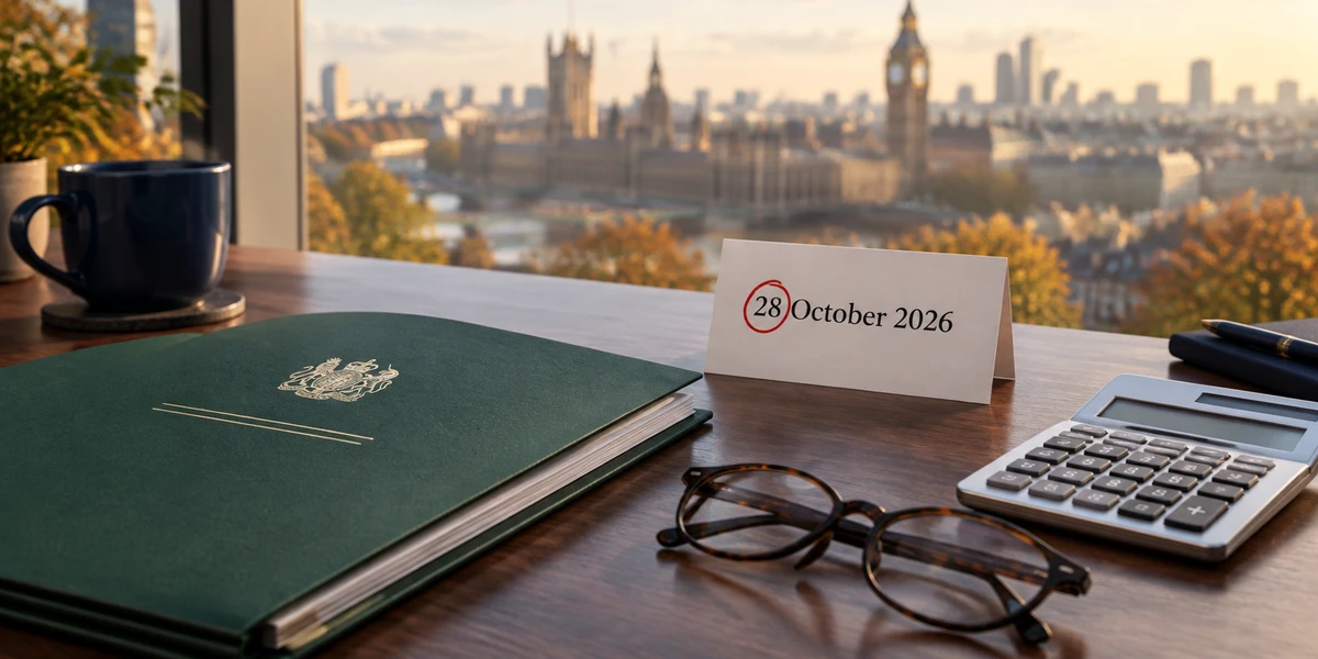 Autumn Budget 2026 Date Confirmed for 28 October